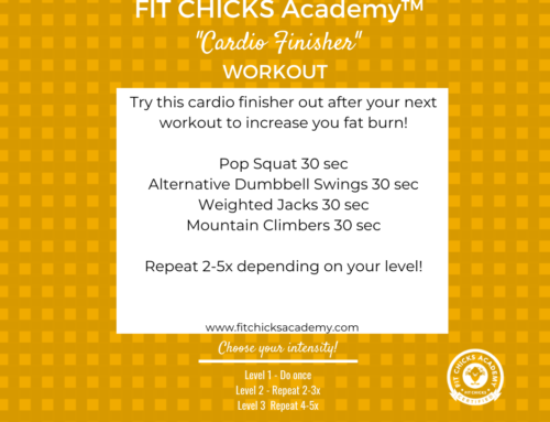 FIT CHICKS Friday “Cardio Finisher” HIIT Workout