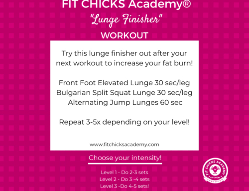 FIT CHICKS Friday “Lunge Finisher”  HIIT Workout