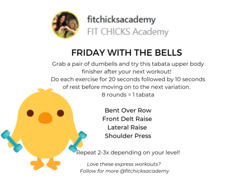 FIT CHICKS Friday “Friday With The Bells”