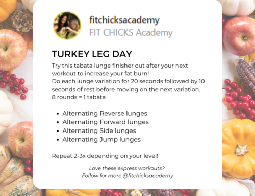 FIT CHICKS Friday “Turkey Leg Day”  HIIT Workout