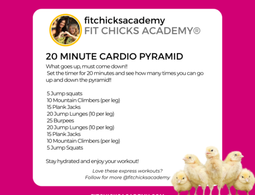 FIT CHICKS Friday “20 Minute Cardio Pyramid” Workout
