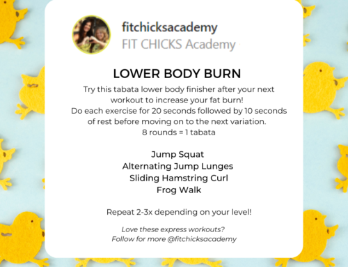 FIT CHICKS Friday “Lower Body Burn”