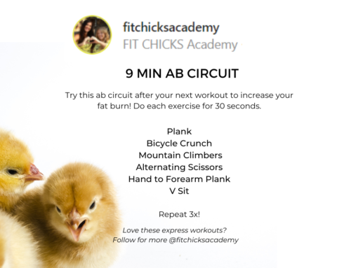 FIT CHICKS Friday “9 Min AB Circuit”